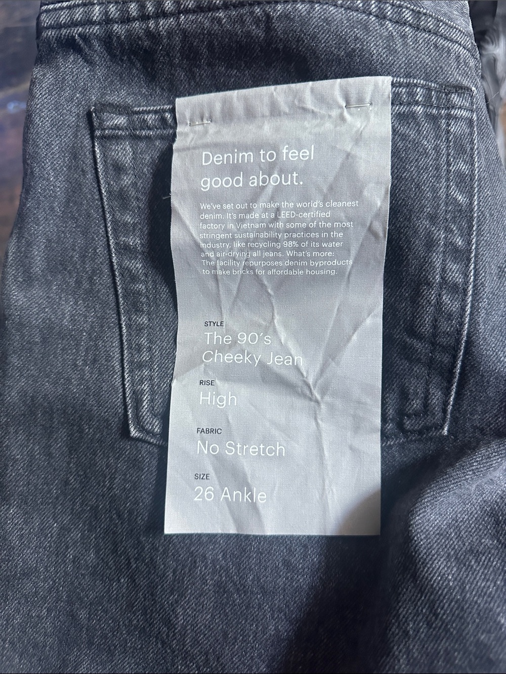 EVERLANE  the 90s cheeky Jean